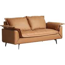 Genji Muyu Technology Fabric Sofa Modern Simple Small Apartment Down Sofa Living Room Home Swivel Straight Sofa