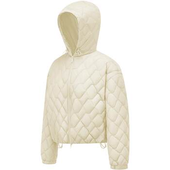 Bosideng's new women's loose casual diamond quilted hooded short warm and light down jacket