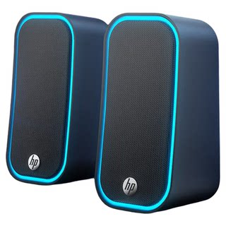 HP/惠普电脑音响有线桌面小型音箱台式笔记本家用重低音2.0新款