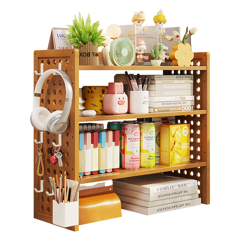 Simple multi-layer hole board for storage rack desktop