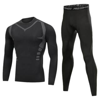 秋冬健身衣男跑步滑雪运动上衣篮球速干体育生训练高弹装备加绒