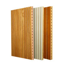 Environmentally friendly fire-resistant wooden sound-absorbing panels perforated grooved wood sound-insulating panels integrated wall panels solid wood panels wall decorative panel materials