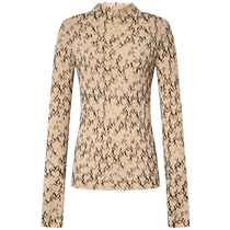 MOCO2024 autumn new product mottled flocking presbyopia light mesh skin top MBD3TOP022 Moanke