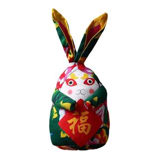 中秋节兔爷老北京工艺摆件中国风特色礼品 吉祥如意兔儿爷兔奶奶