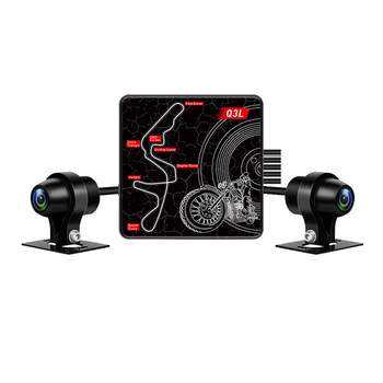 Motorcycle driving recorder high definition front and rear dual recording