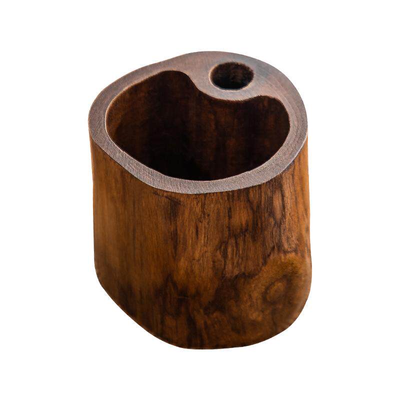 Thai pen holder desktop creative retro wood large capacity