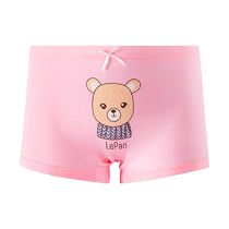 Langsha childrens underwear girls pure cotton boxer briefs baby middle and large childrens shorts little girls 100% boxer briefs ZL