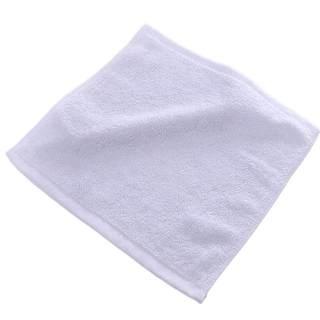 白色小方巾纯棉白毛巾宾馆美容院幼儿园厨房餐厅饭店擦手手巾手帕