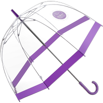 (Self-operated) (70th Anniversary Birdcage Umbrella) FULTON Fulton British Transparent Umbrella Long Handled Umbrella