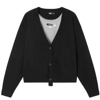 Semir sweater ແມ່ຍິງສັ້ນ suspender ຄໍ v-neck cardigan ແບບງ່າຍດາຍ 2022 ດູໃບໄມ້ລົ່ນໃຫມ່ວ່າງສອງສິ້ນຊຸດແມ່ຍິງອະເນກປະສົງ