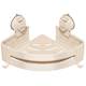 Bathroom triangular storage rack suction cup wall-mounted punch-free space aluminum corner rack toiletries storage tool