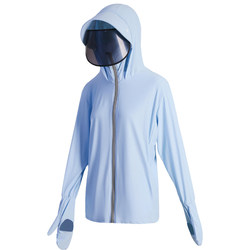 ເຄື່ອງນຸ່ງປ້ອງກັນແສງແດດສໍາລັບແມ່ຍິງ Xia Bingsi 2024 ໃຫມ່ຕ້ານ UV ບາງໆ breathable hooded jacket cycling face ກວມເອົາເຄື່ອງນຸ່ງປ້ອງກັນແສງແດດ