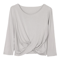 Anlifangs E-BRA mince section of round col design Sleep Clothes Lady can wear a home blouse KL00112