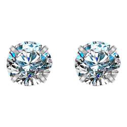 진정한 D- 콜로 번쩍이는 Moissanite 귀걸이