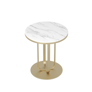 Sofa side table light luxury small tea table slate small round table seating corner table round modern side cabinet small apartment tea table