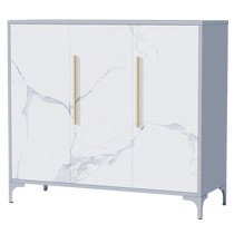 Lockable shoe cabinet doorway household large-capacity password lock locker steel entrance aisle outdoor anti-theft shoe rack