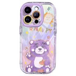 2024 Apple에 적합한 새로운 모델 Apple 15Promax 휴대 전화 케이스 16Pro 투명한 크림 iPhone 14 에어백 방지 13pro 만화 크리에이티브 베이비 코끼리 12 풀 패키지 실리콘 11 귀여운 커플 max