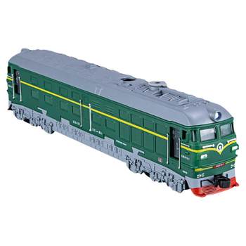 Sprayable children's green leather train alloy model simulation steam locomotive train fuxing high-speed rail toy boy