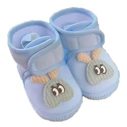 秋冬宝宝学步鞋棉鞋加厚保暖夹棉步前新生婴儿鞋子可爱薄棉高邦靴