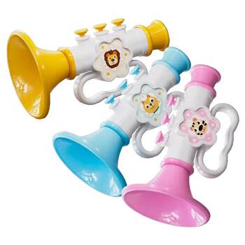 Small trumpet children's toys baby can blow for 6 months