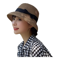 Sun hat to cover face bucket hat beach fisherman hat womens straw hat small brim sun protection summer fashionable style