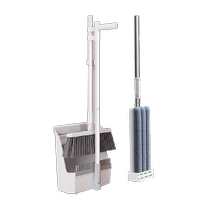 Broom and mop set can be wall-mounted magic broom soft bristle household broom folding broom dustpan three-piece set for home use