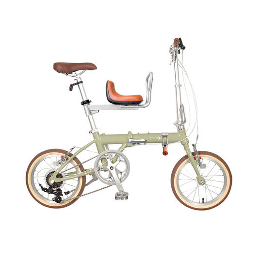 超轻母子车折叠自行车亲子轻便带小孩带娃遛娃可载儿童座椅兜风