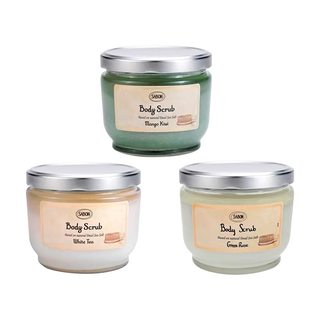 26年~授权新版Sabon身体磨砂膏绿玫瑰玫瑰茶白茶茉莉奇异果600g