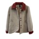 Fashionable mother's lapel small fragrant style thickened short coat