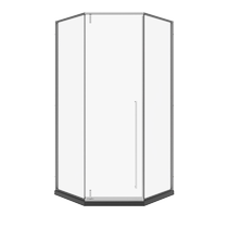 (Customized shower room) Jiumus internal and external diamond-shaped integrated shower room partition dry and wet separate bathroom E17