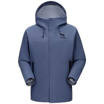 Camel outdoor peak shell jacket men's new hard shell jacket 3l laminated professional waterproof single layer mountaineering jacket for women