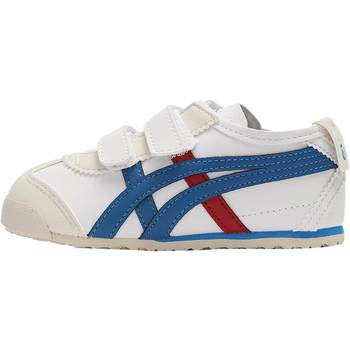 Onitsuka Tiger ເກີບບາດເຈັບແລະເກີບເດັກນ້ອຍ Velcro sneakers ເດັກນ້ອຍ toddler ເກີບ C4D4L-0143 ນ້ໍາຫນັກເບົາ