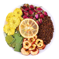 Lemon lotus leaf tea scrapes oil and removes fat hawthorn cassia seed rose tea womens health tea bag suitable for girls to soak in water and drink