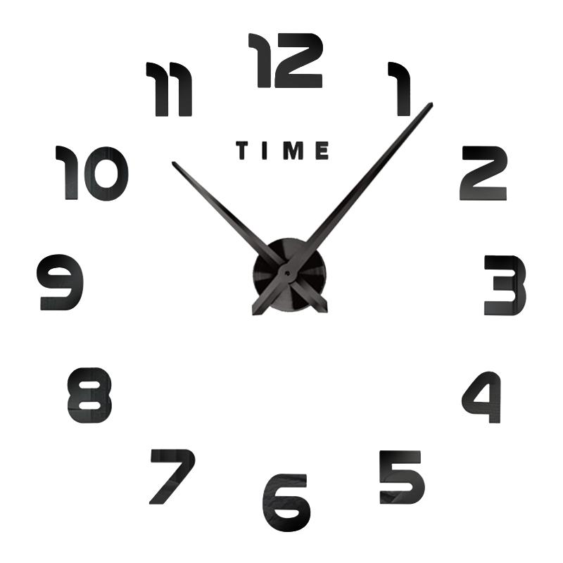 Living room decoration clock plexiglass metal paint
