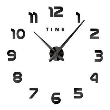 Living room decoration clock plexiglass metal paint