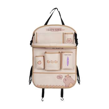 Car seat back storage hanging bag car children's small table plate folding rear seat dining table car built-in rack