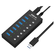 SGEYR USB3 0 branch line 7-port HUB hub with power supply usb extender multi-port set branch line expander