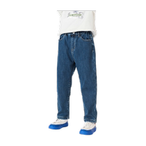 Barabara Boy Pants Childrens Winter Childrens Clothing Kids in Big Child Jeans plus velvet warm trousers