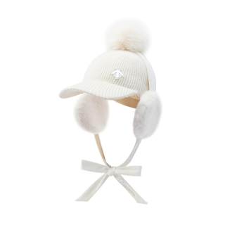 DESCENTEGOLF 迪桑特高尔夫女士时尚针织球帽 可拆卸 秋冬新品