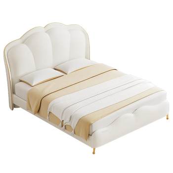 Gujia home children's bed for boys and girls cream style
