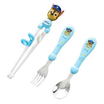 Paw paw team children's learning chopsticks, cutlery, spoon and fork set