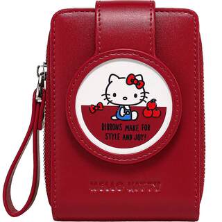 生日礼物TOUTOUhellokitty联名周边红色钱包收纳零钱卡包护照夹女