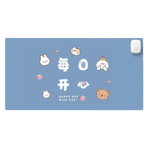 Heated mouse pad heating pad office computer heated desk pad student writing waterproof extra large desk pad 824