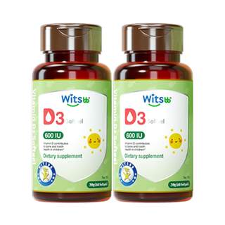 witsbb健敏思婴幼维生素d3胶囊vd补钙vd儿童d600iu60粒D3*2盒