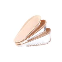 Japanese bionic silicone inner heightening insole for men and women new Martin boots special for non-tiring feet invisible half-cushion leather shoes