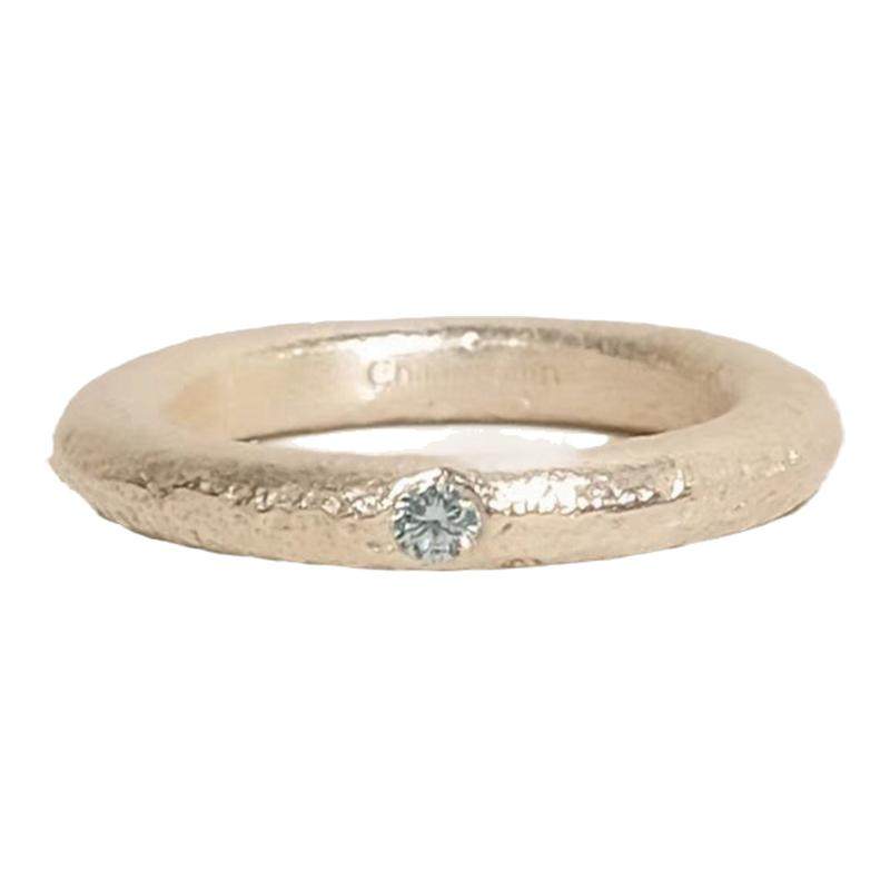 S925 sterling silver ring sapphire personalized frosted