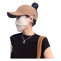 Summer American denim baseball cap for women fashionable outdoor shopping face covering sun protection duck bill hat trendy Korean version