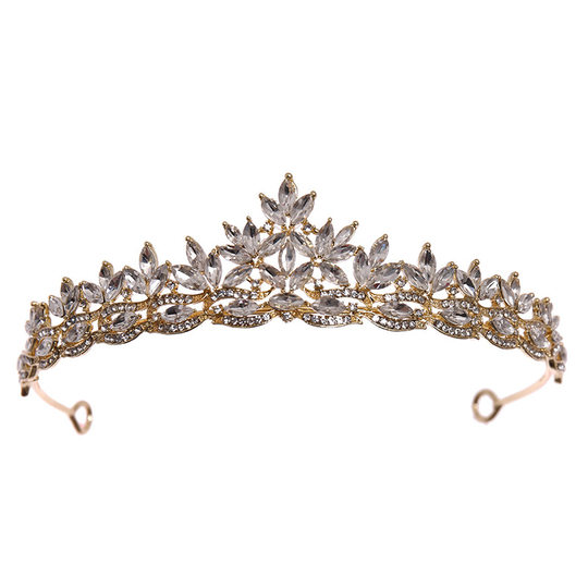 Girls Crown Tiara Diamond Crown Bridal Hair Accessories Birthday Gift Princess Baby Hair Card 2025 New Style