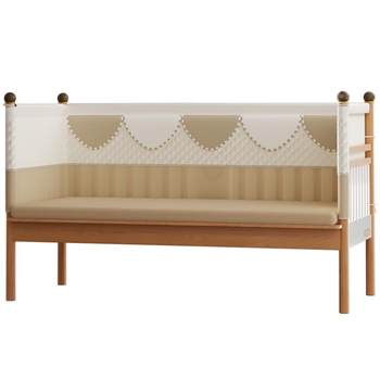 Newbell all solid wood spliced bed