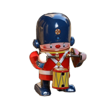 Machine gongs 80s soldiers nostalgic toys retro drums tin toys drums childrens clockwork little guards